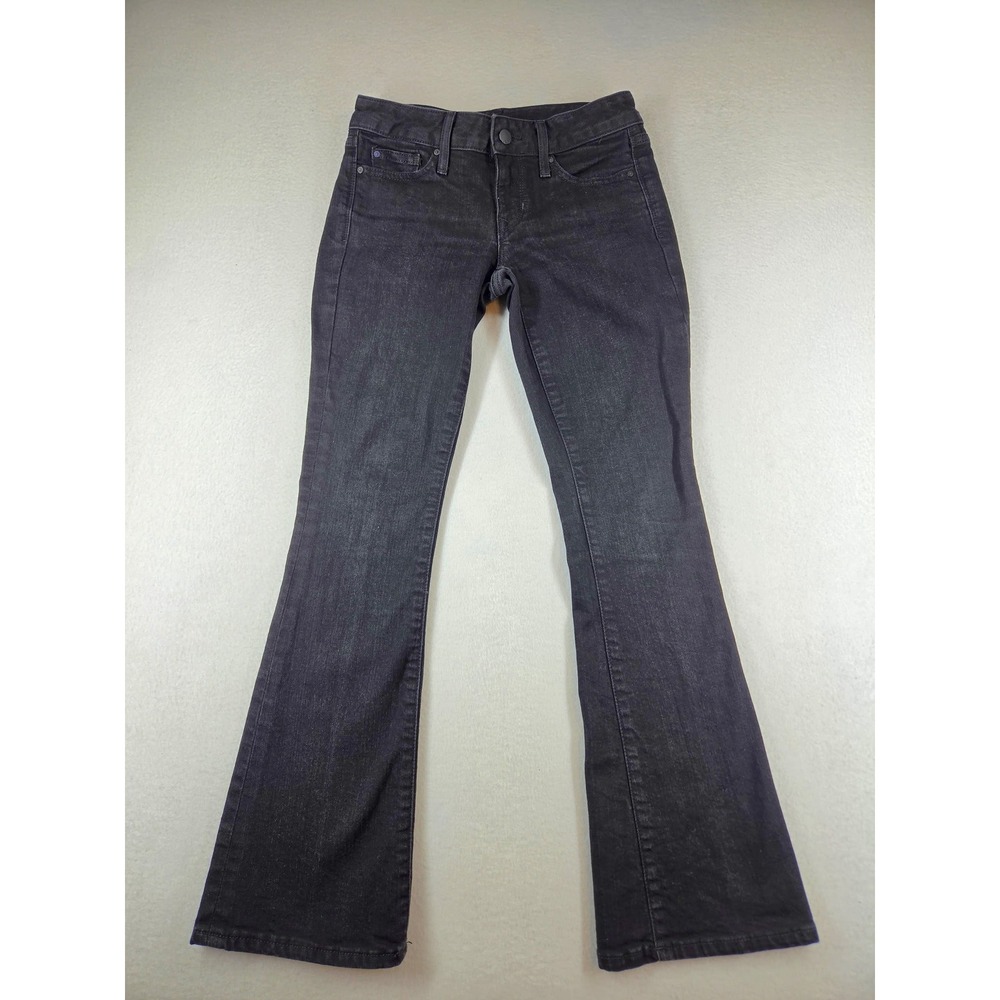 Gap 1969 Curvy Bootcut Jeans Black Denim Women Size 24p Petite 600832-00